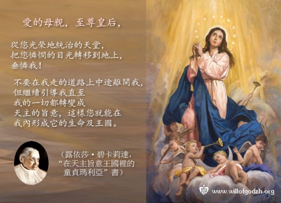 聖母形成天主旨意的生命及王國