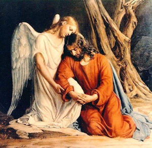 天使来安慰耶稣